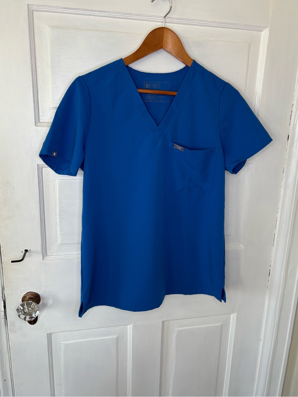 Figs Catarina One-Pocket Scrub Top Technical Collection Royal Blue